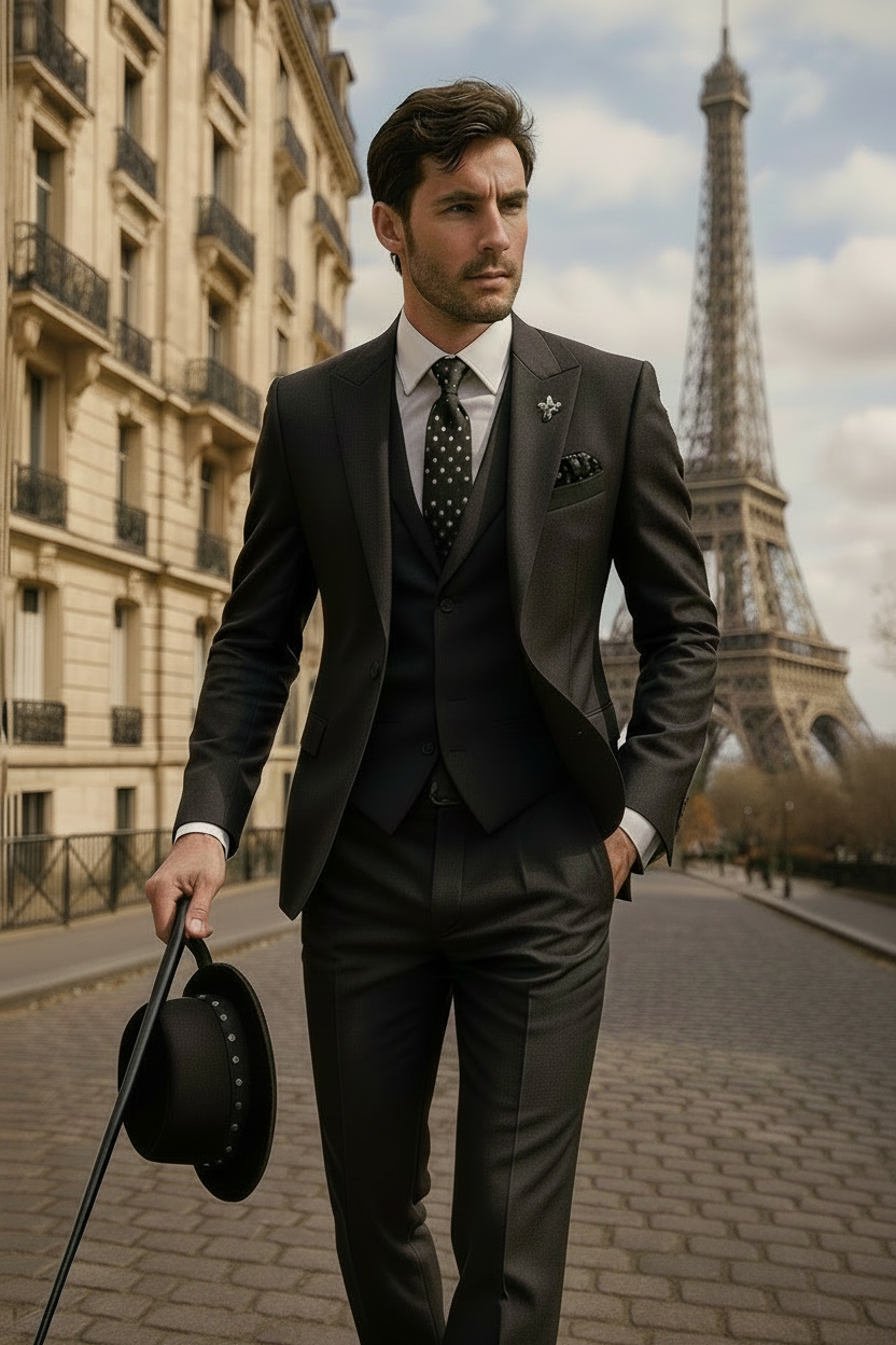 Lucian | Men Slim Tailored Three Piece Formal Suit