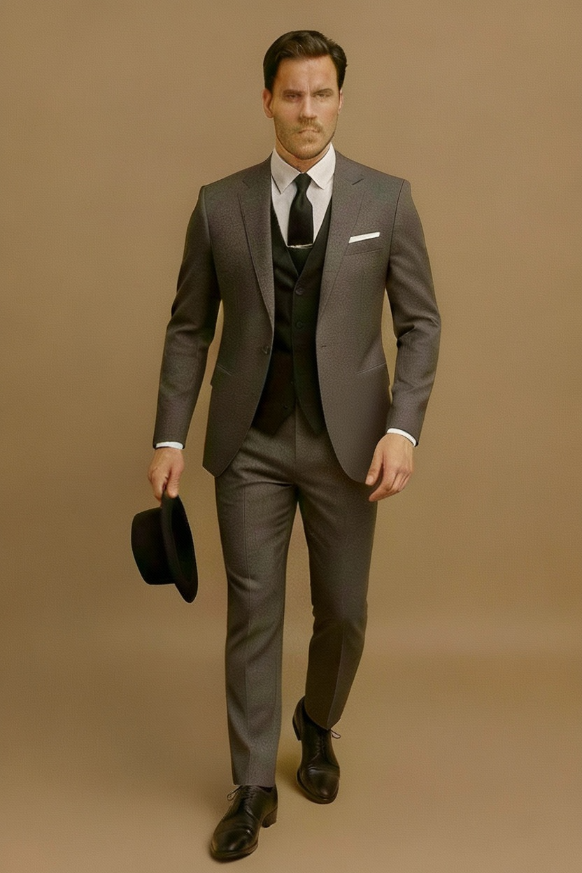 Lucian | Men Slim Tailored Three Piece Formal Suit