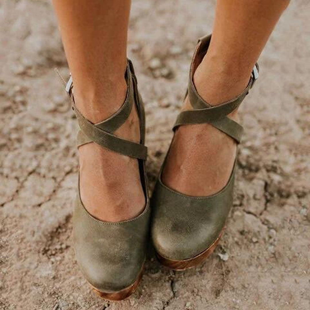 Luna | Women Closed Toe Platform Wedge Heels