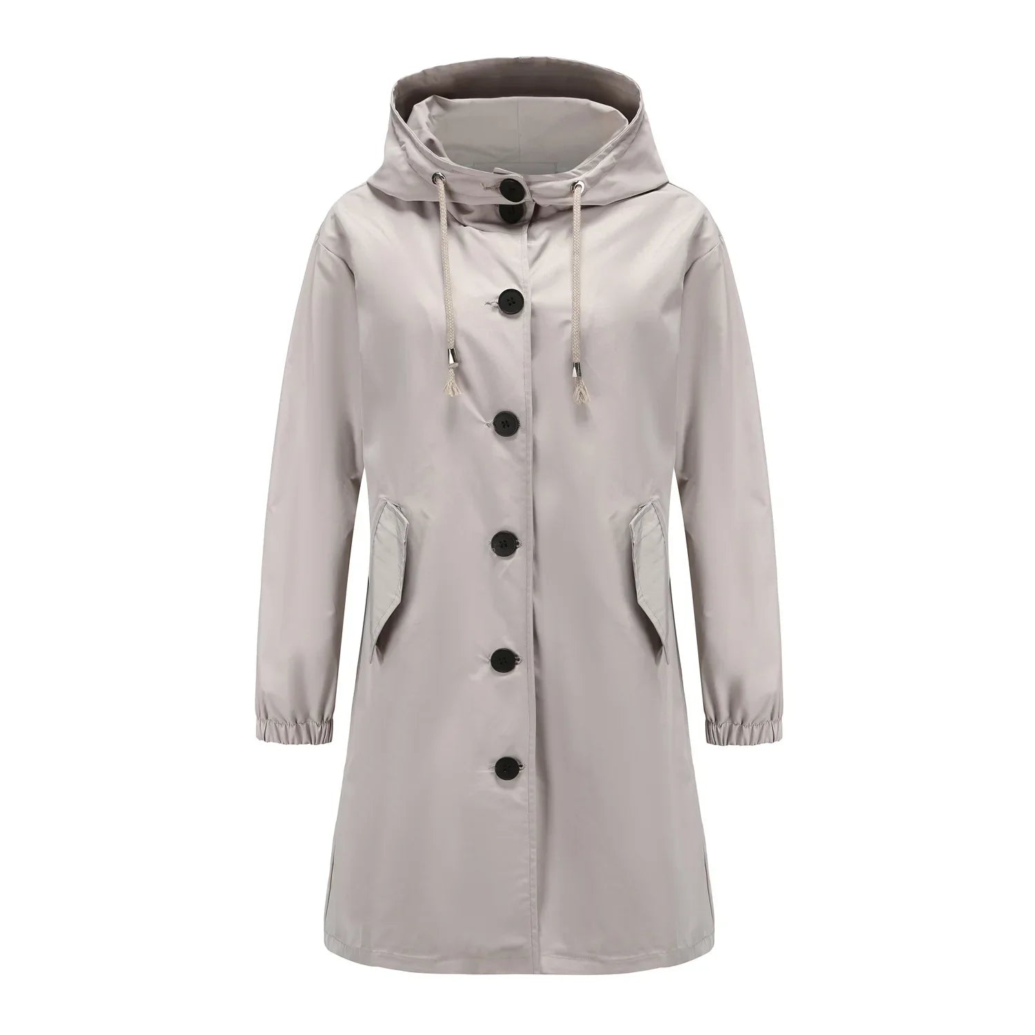 Anabella – Windproof Trench Coat with Hood for Women