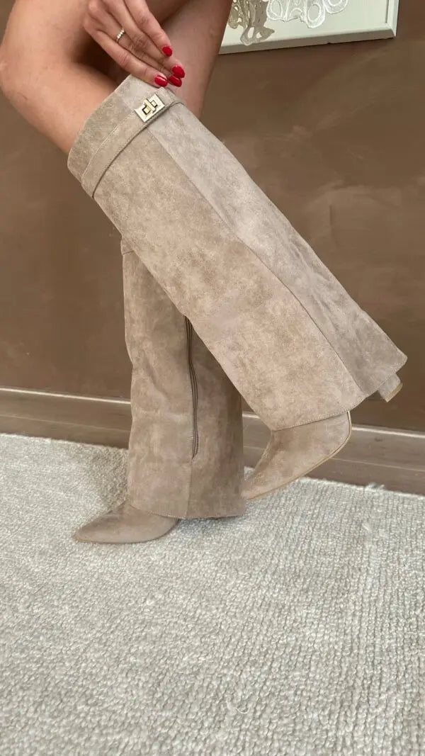 Women's Elegant Tall Boots - Refined Silhouette With All-day Comfort For Stylish Everyday Wear