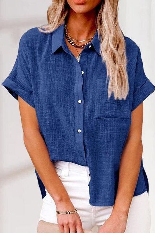 Anne™ | Comfortable linen shirt blouse