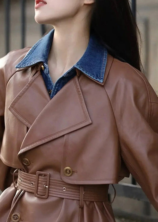 Vera – Short Double-Breasted Jacket with Belt