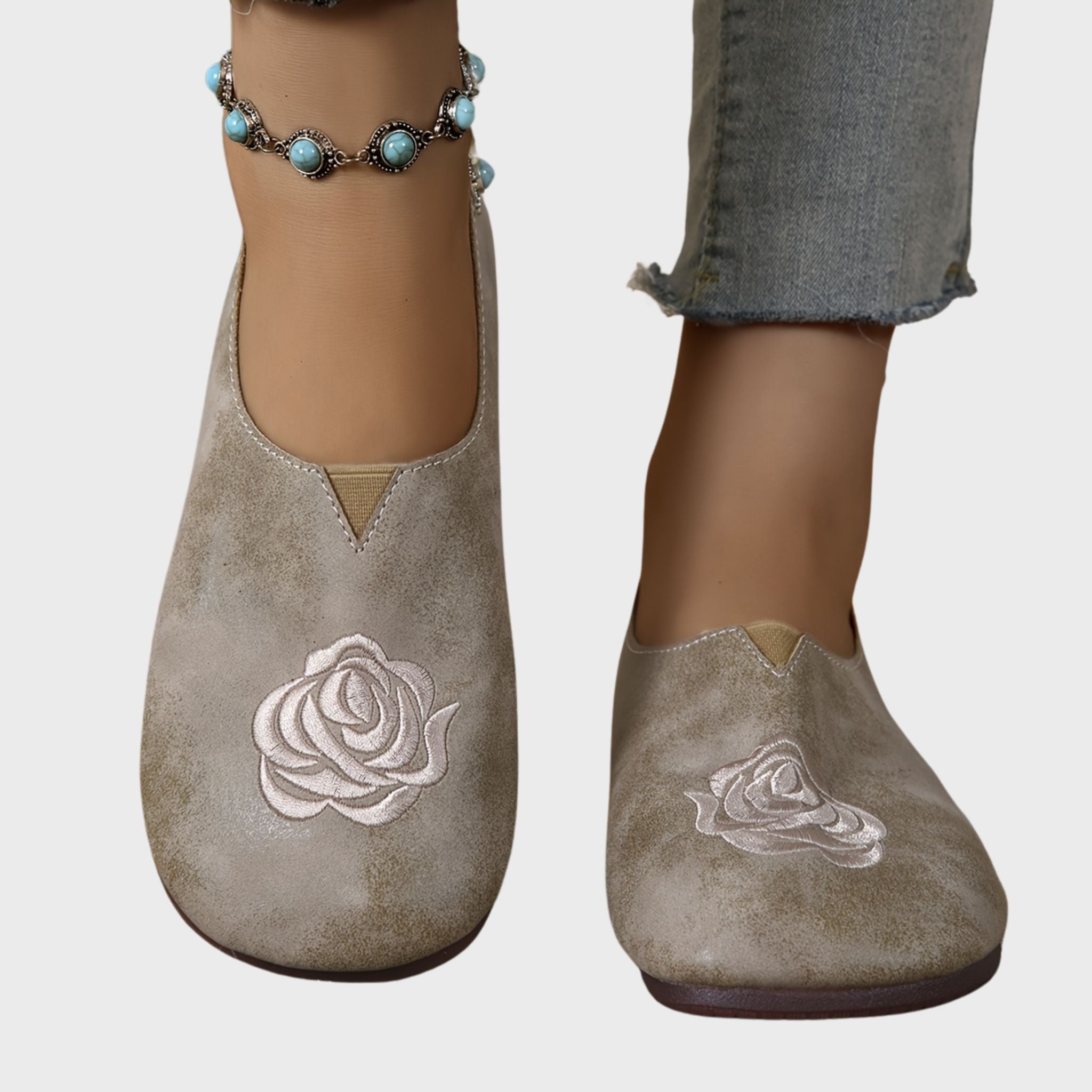 Kelly | Floral Embroidered Comfort Loafers