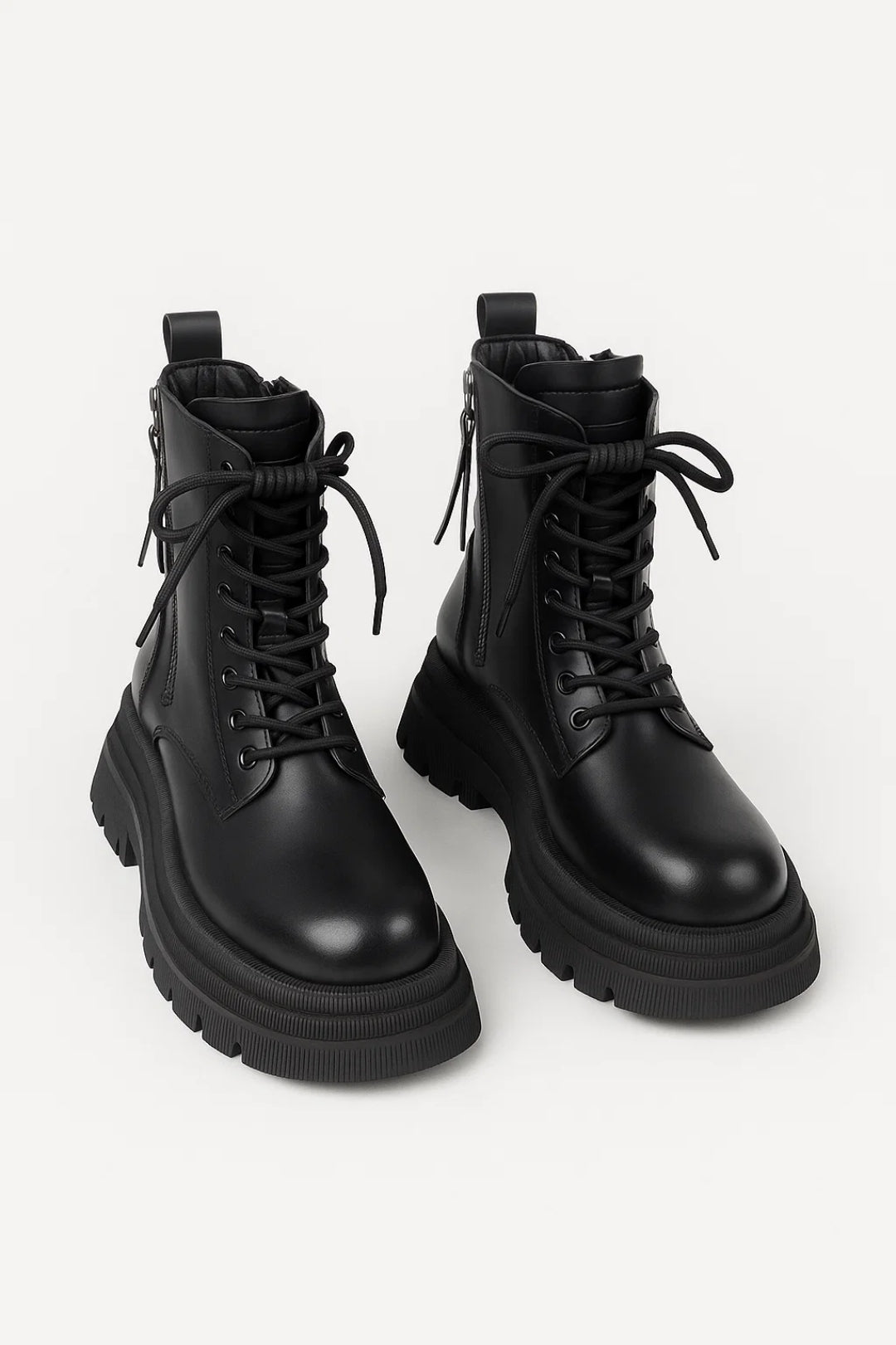 Women's Ankle Boots With Lace-up Closures And Chunky Platform Soles – Modern Boots For Stylish Everyday Outfits