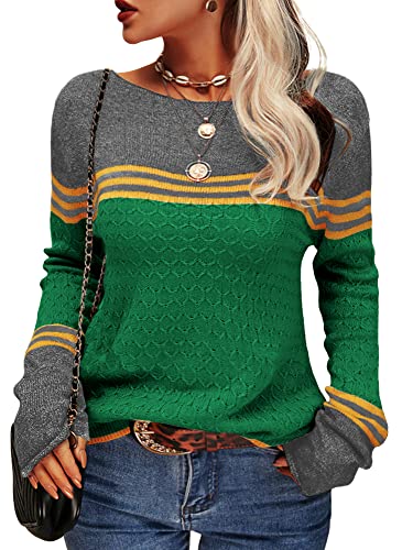 Alba - Elegant Striped Knitted Women's Sweater