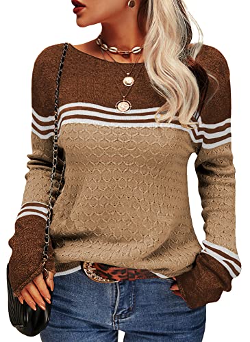 Alba - Elegant Striped Knitted Women's Sweater