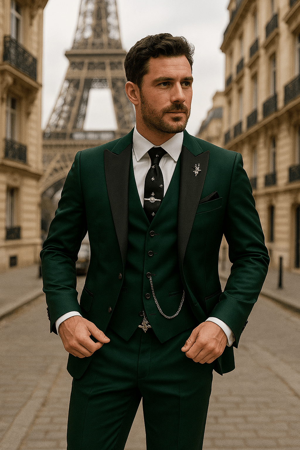 Lucian | Men Slim Tailored Three Piece Formal Suit