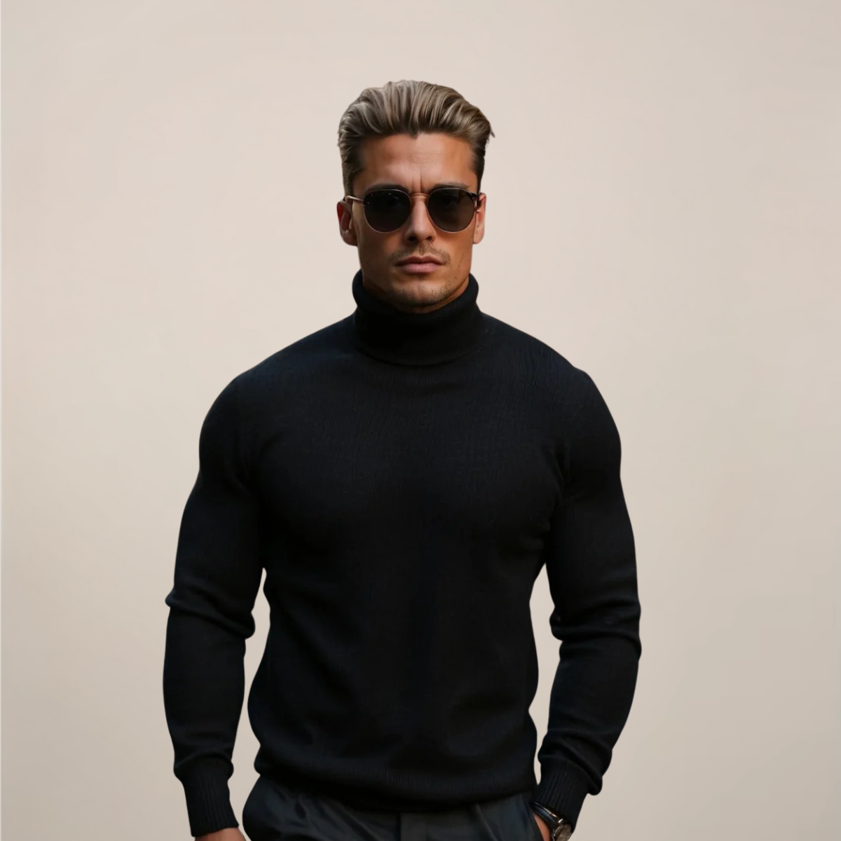 Alaric | Men Classic Turtleneck Pullover Sweater