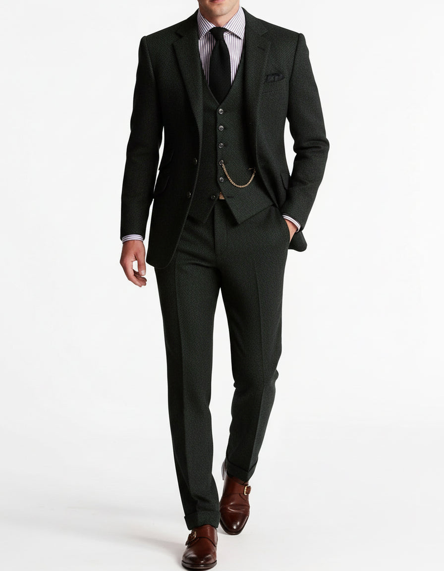 Harrison | Men Heritage Three Piece Tweed Suit
