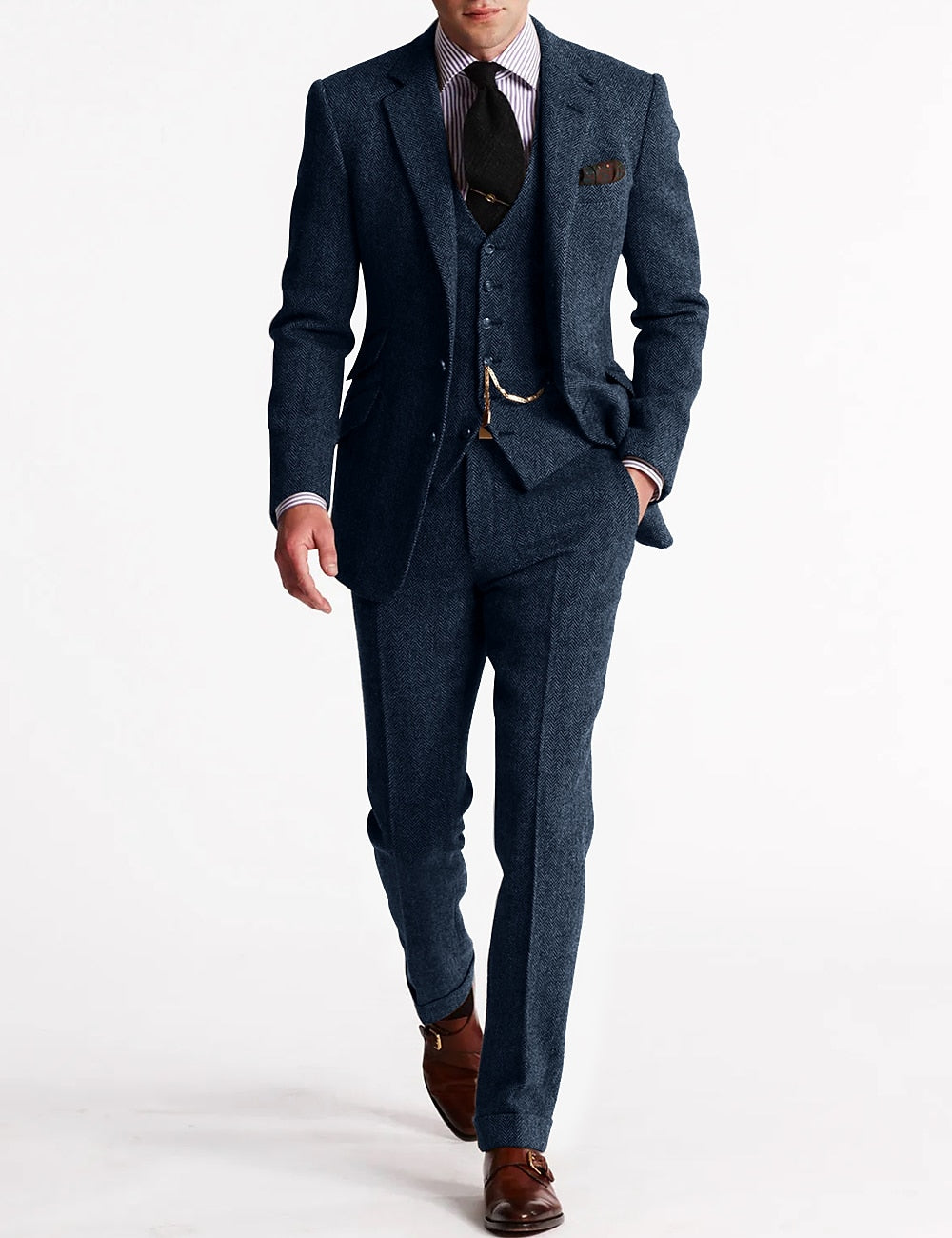 Harrison | Men Heritage Three Piece Tweed Suit