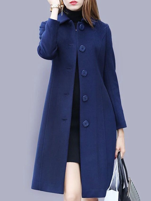 Miriam - Elegant and Refined Long Wool Coat