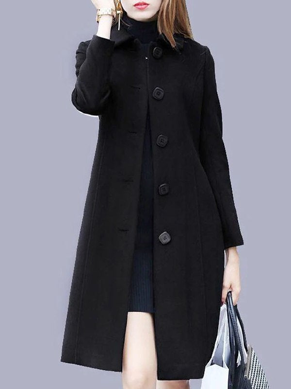 Miriam - Elegant and Refined Long Wool Coat