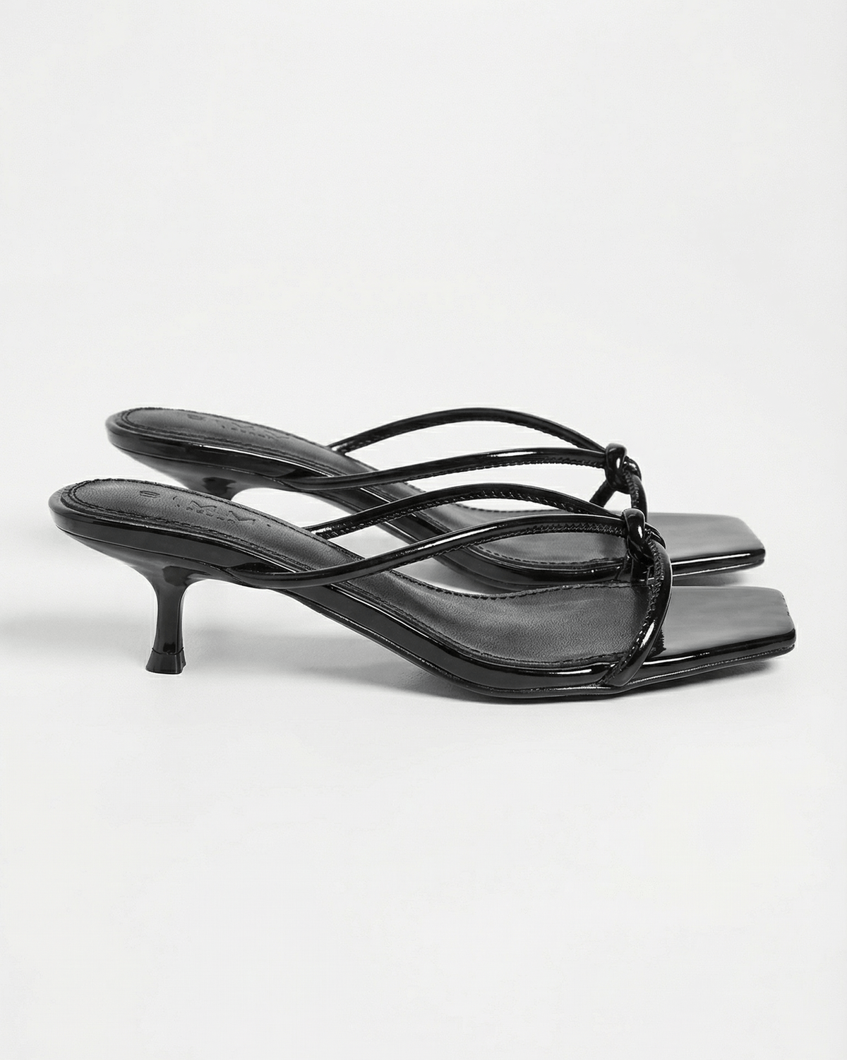 Women's Mule Sandals With A Bow Detail And Square Toe – Slip-on Sandals With A Kitten Heel For Parties, Evening Wear, And Elegant Occasions