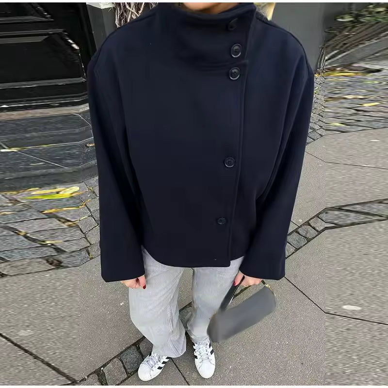 Nilda - Elegant Short Women's Double-Breasted Jacket