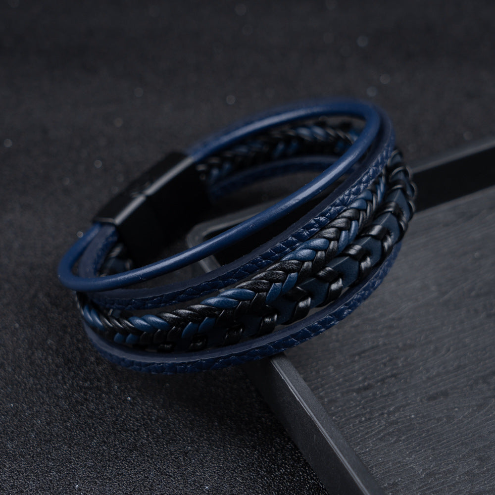 Ragnar Band - Leather Braided Viking Bracelet