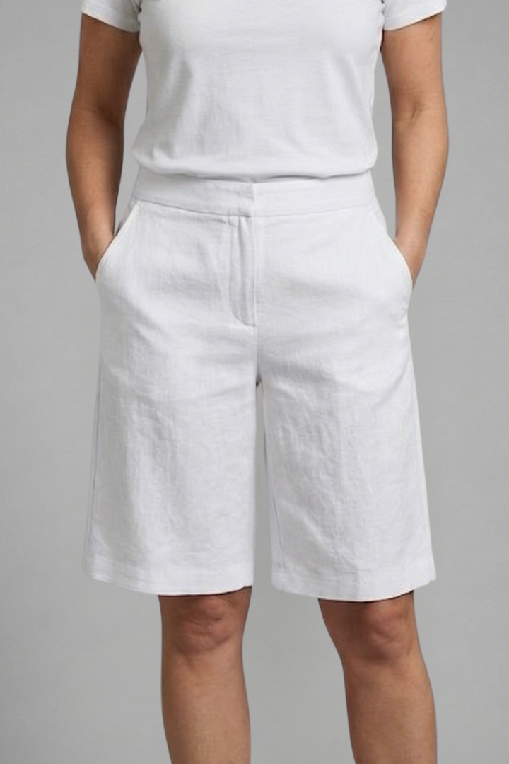 Women's High-waisted Tailored Summer Shorts - Relaxed Fit For Everyday Casual Wear