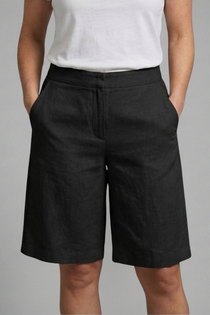 Women's High-waisted Tailored Summer Shorts - Relaxed Fit For Everyday Casual Wear