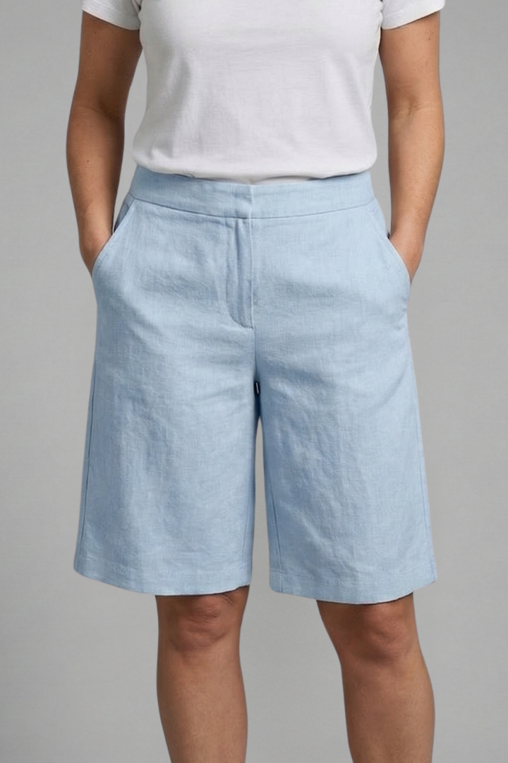 Women's High-waisted Tailored Summer Shorts - Relaxed Fit For Everyday Casual Wear