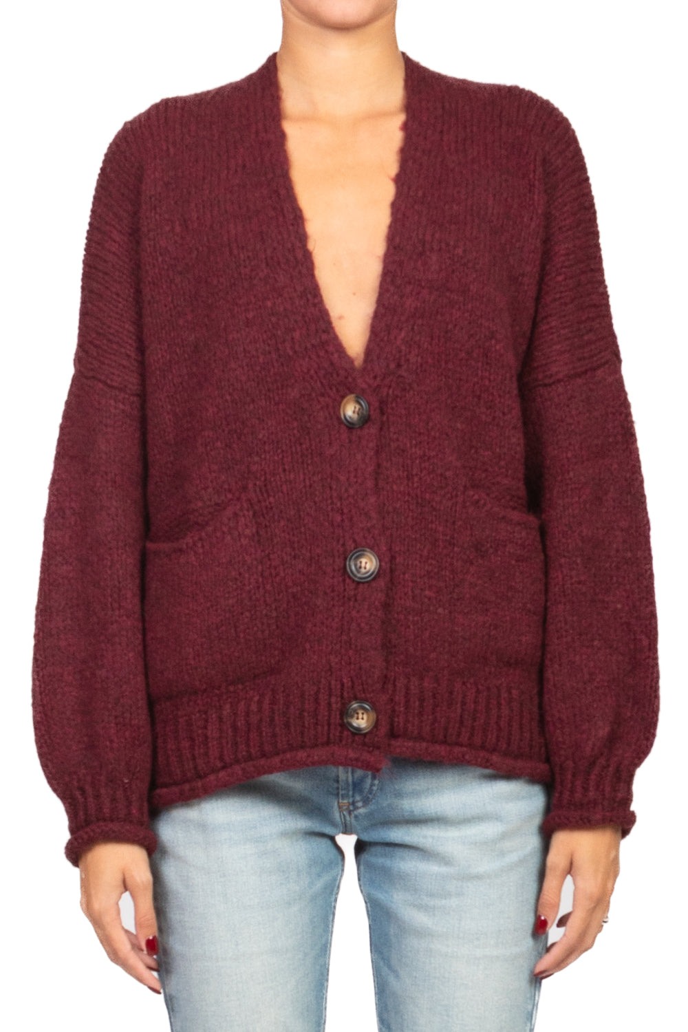 Patrizia - Balloon Sleeve Oversized Cardigan
