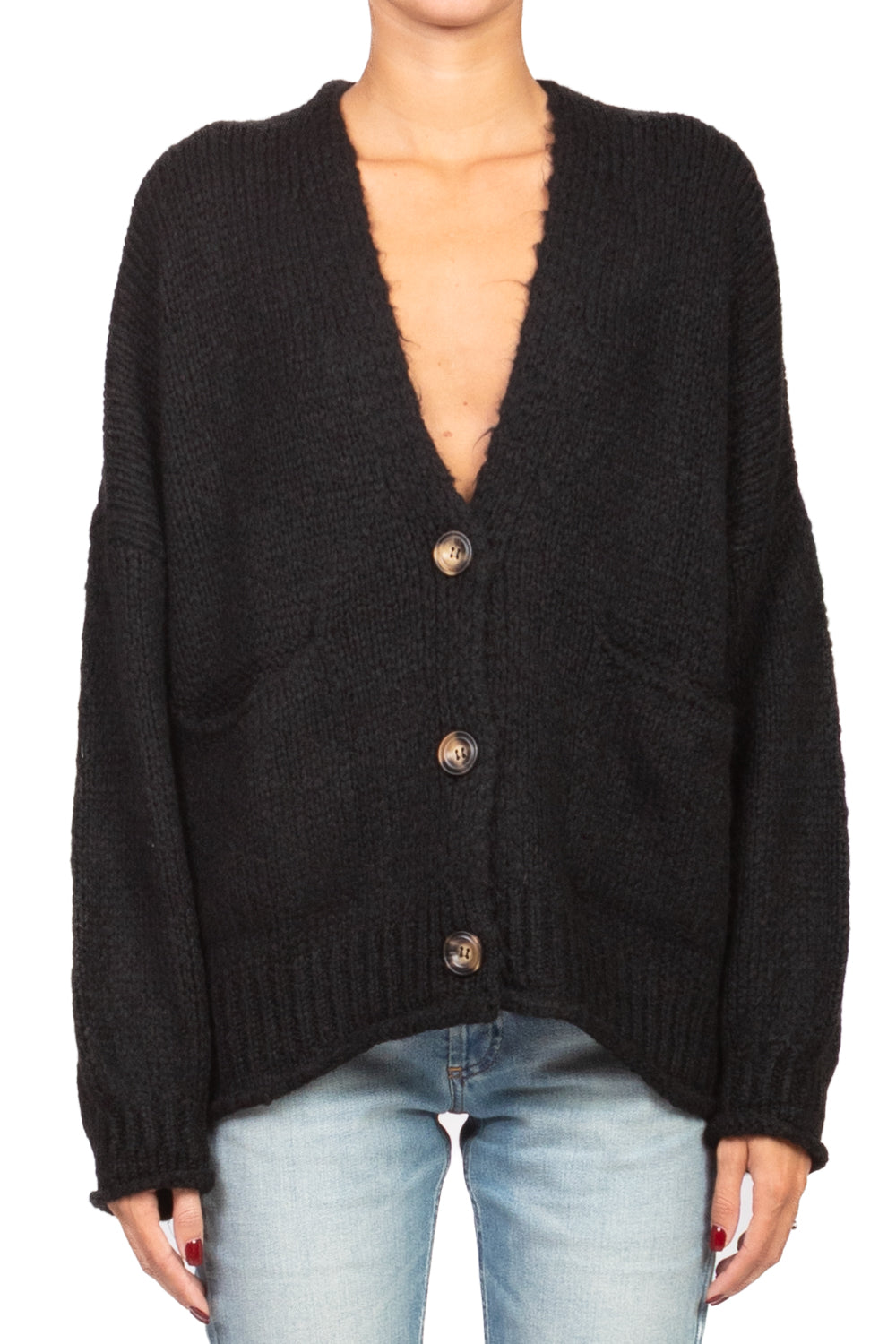 Patrizia - Balloon Sleeve Oversized Cardigan