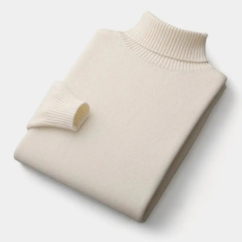 Men's Merino Wool Turtleneck Sweater – An Elegant And Warm Winter Sweater For The Office, Everyday Wear, And Smart-casual Style