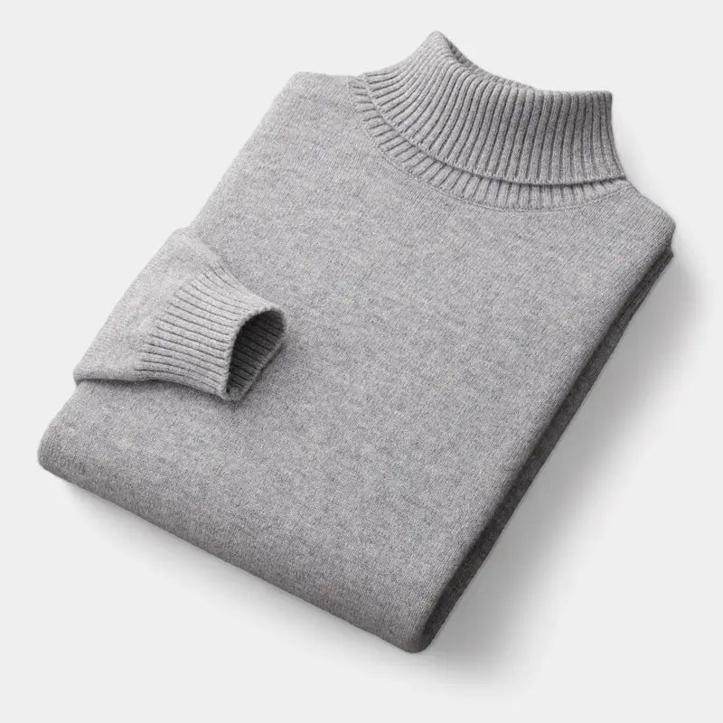 Men's Merino Wool Turtleneck Sweater – An Elegant And Warm Winter Sweater For The Office, Everyday Wear, And Smart-casual Style