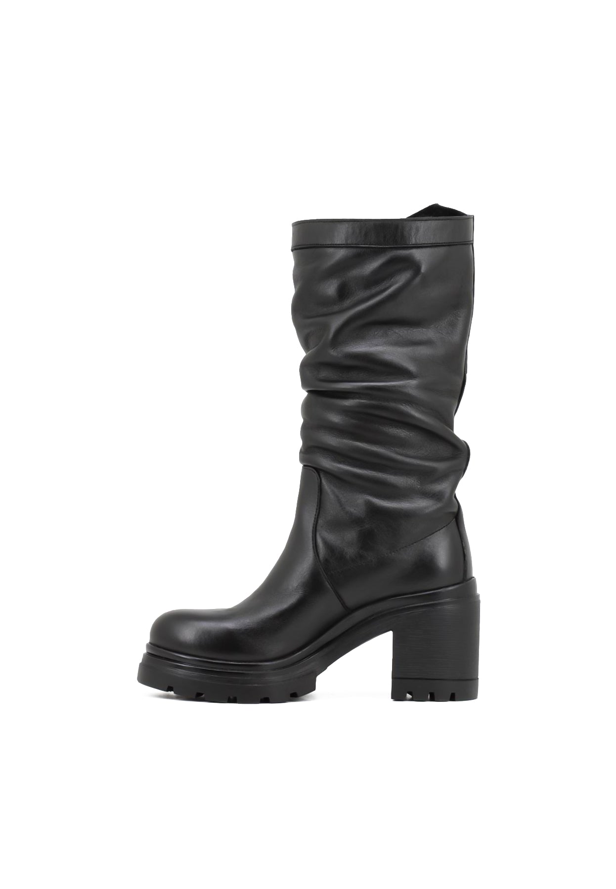 Lavinia - Women's Elegant Biker Boots with Heel