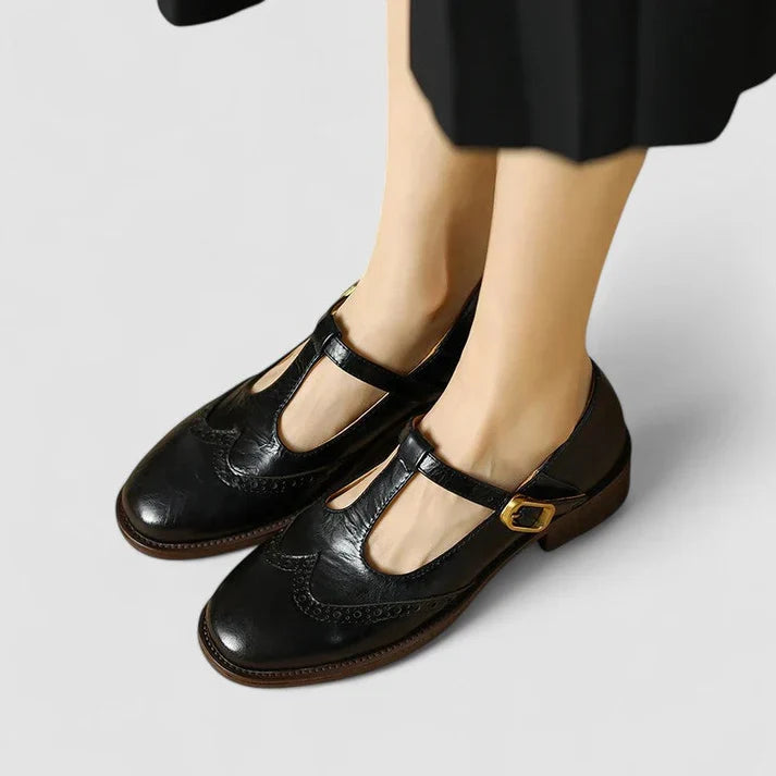 Women's Mary Jane Shoes With Buckle Straps – Classic Shoes For The Office, Everyday Wear, And Smart Casual Style