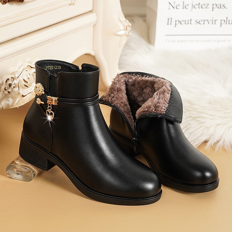 Clio – Women's Warm and Elegant Winter Ankle Boots
