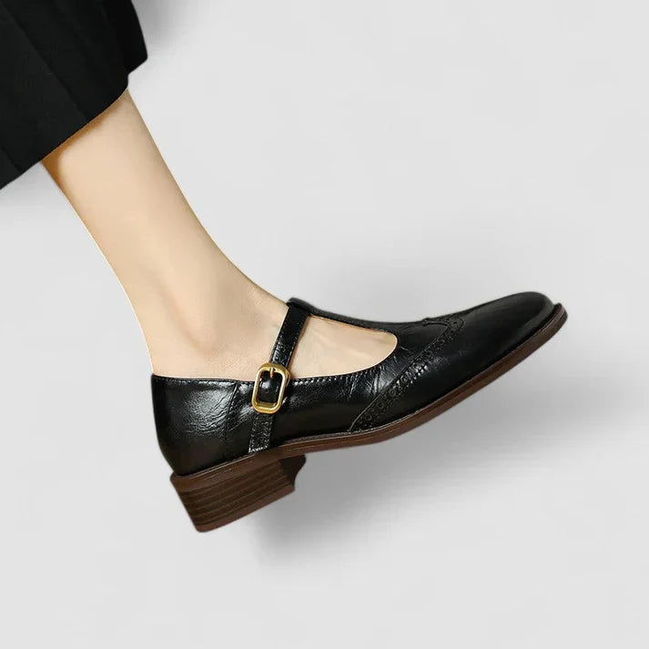 Women's Mary Jane Shoes With Buckle Straps – Classic Shoes For The Office, Everyday Wear, And Smart Casual Style