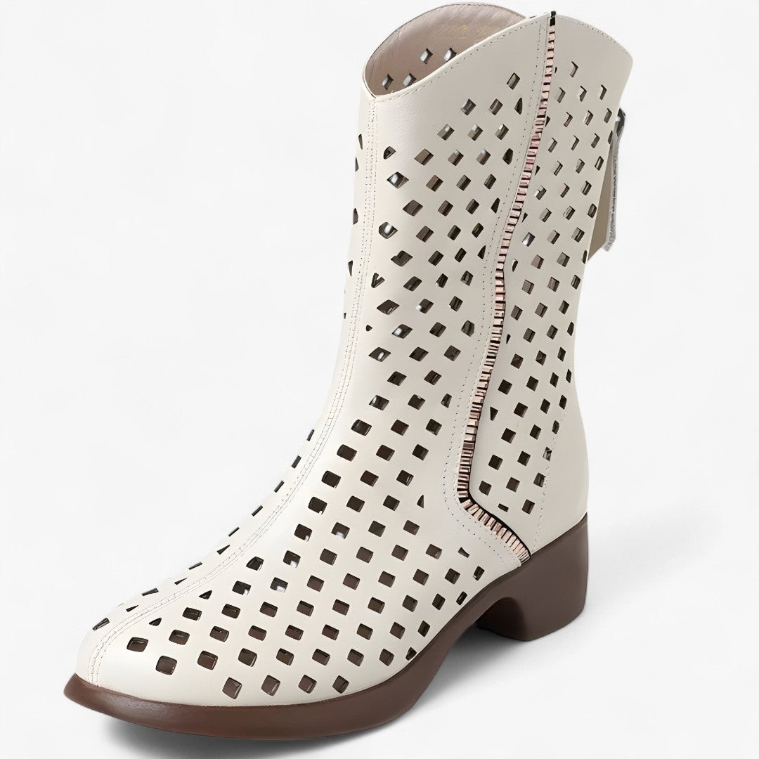 Hermine - Women's Perforated Elegant Boots