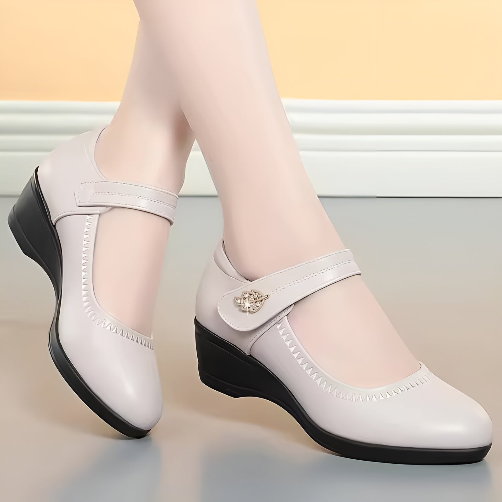 Élina-Rose™ | Soft PU Leather Shoes