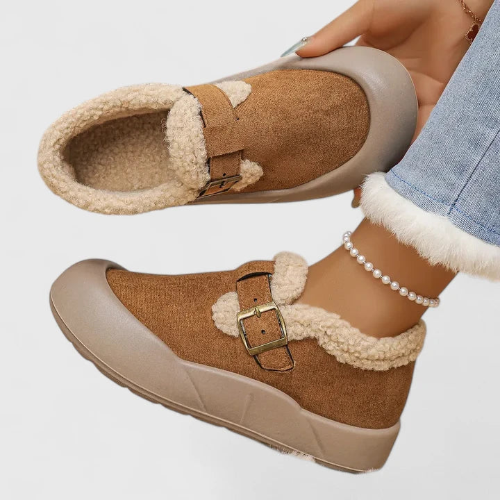 Selene | Women Casual Buckle Slip On Shoes