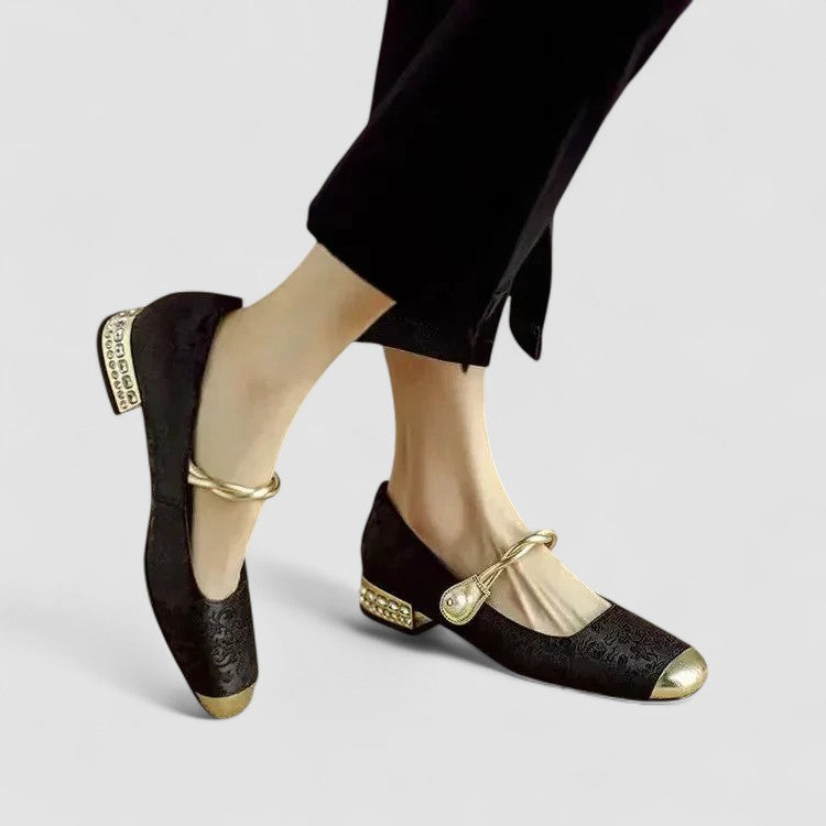 Freya | Women Classic Mary Jane Low Heel Shoes
