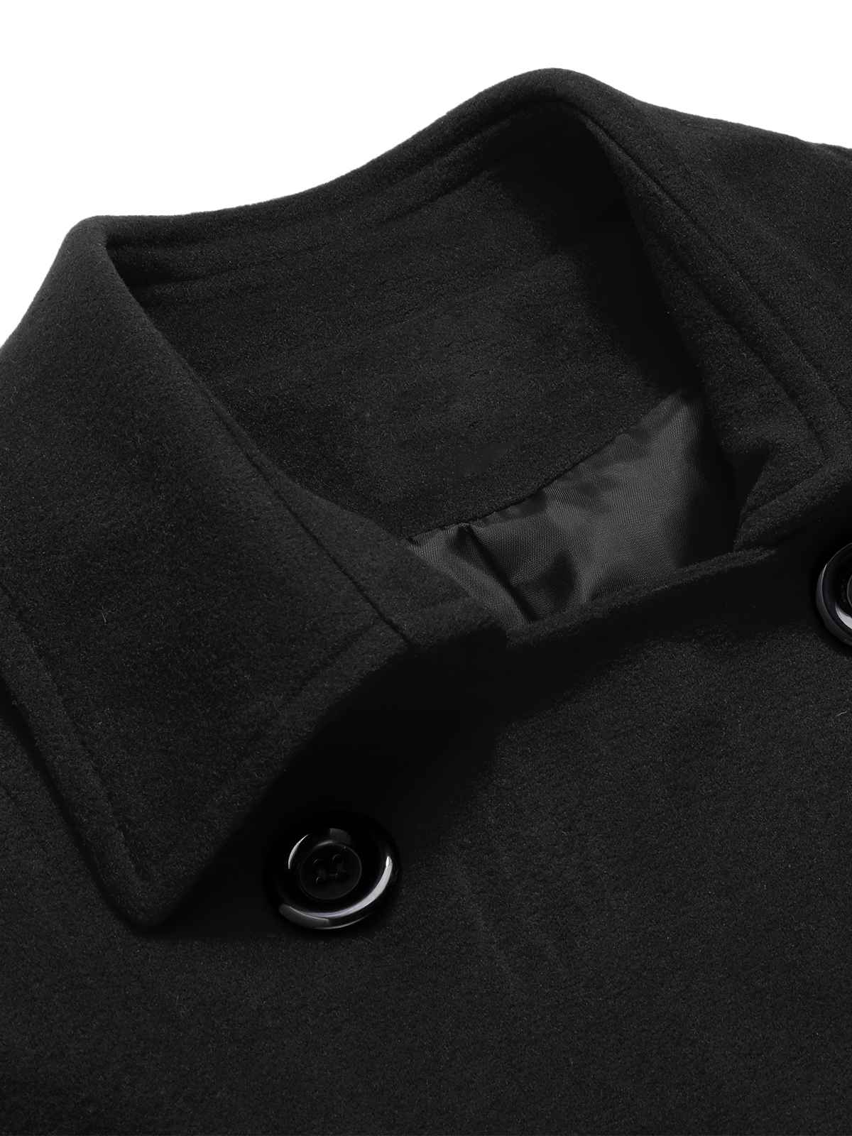 Eva - Slim monochrome coat with elegant lapels