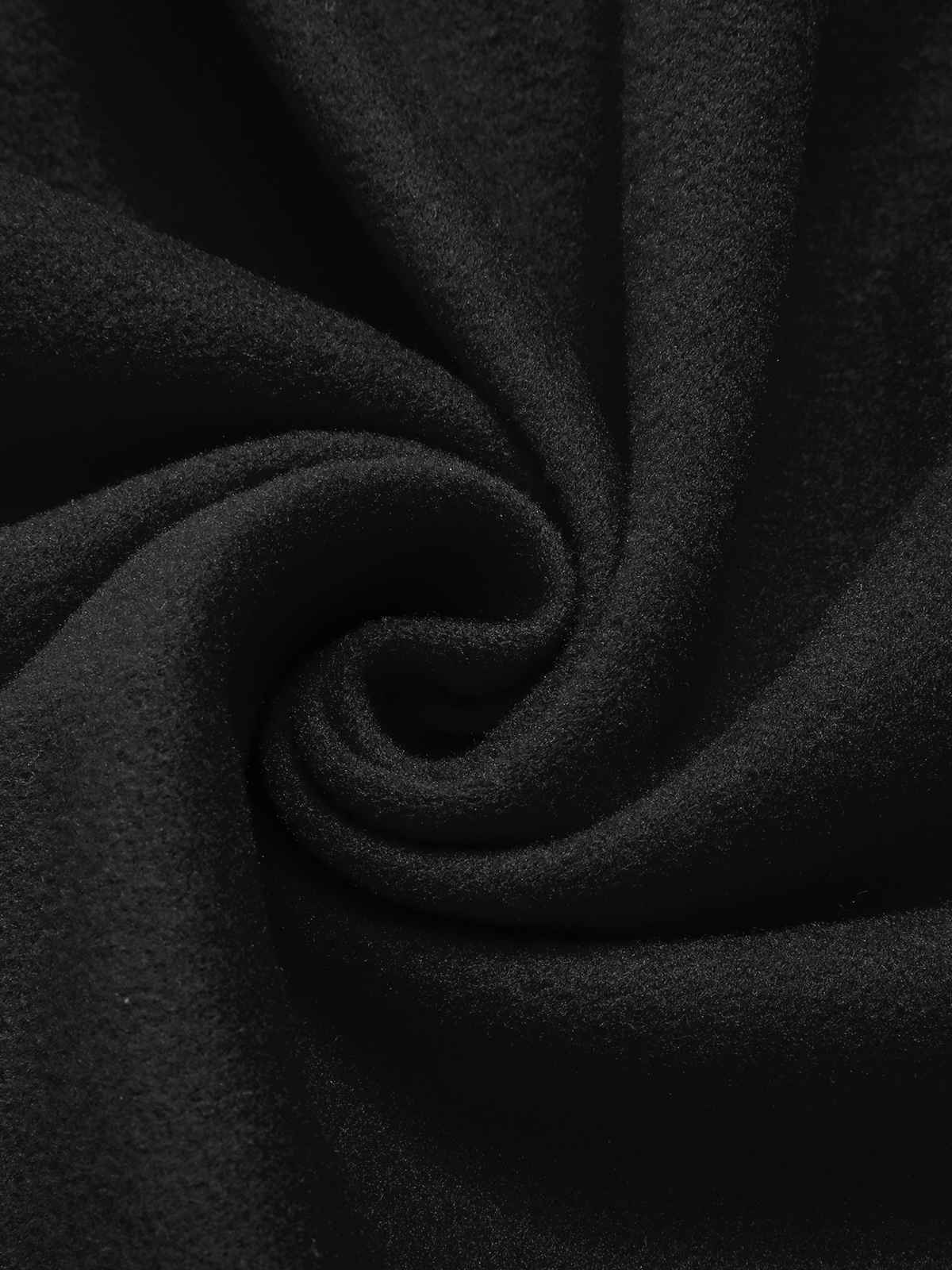 Eva - Slim monochrome coat with elegant lapels