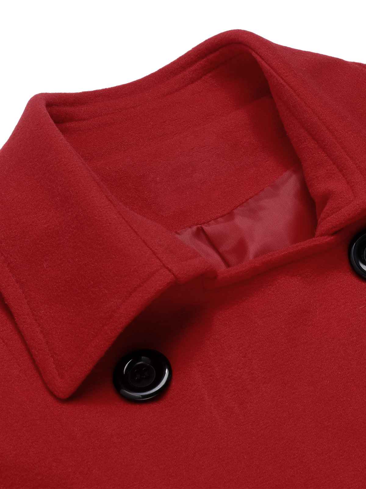 Eva - Slim monochrome coat with elegant lapels