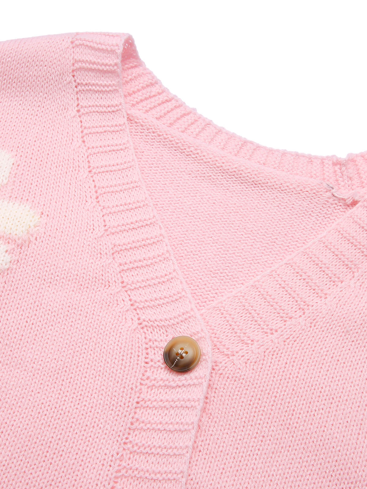 Eralda - Jacquard Knit Cardigan with Flowers