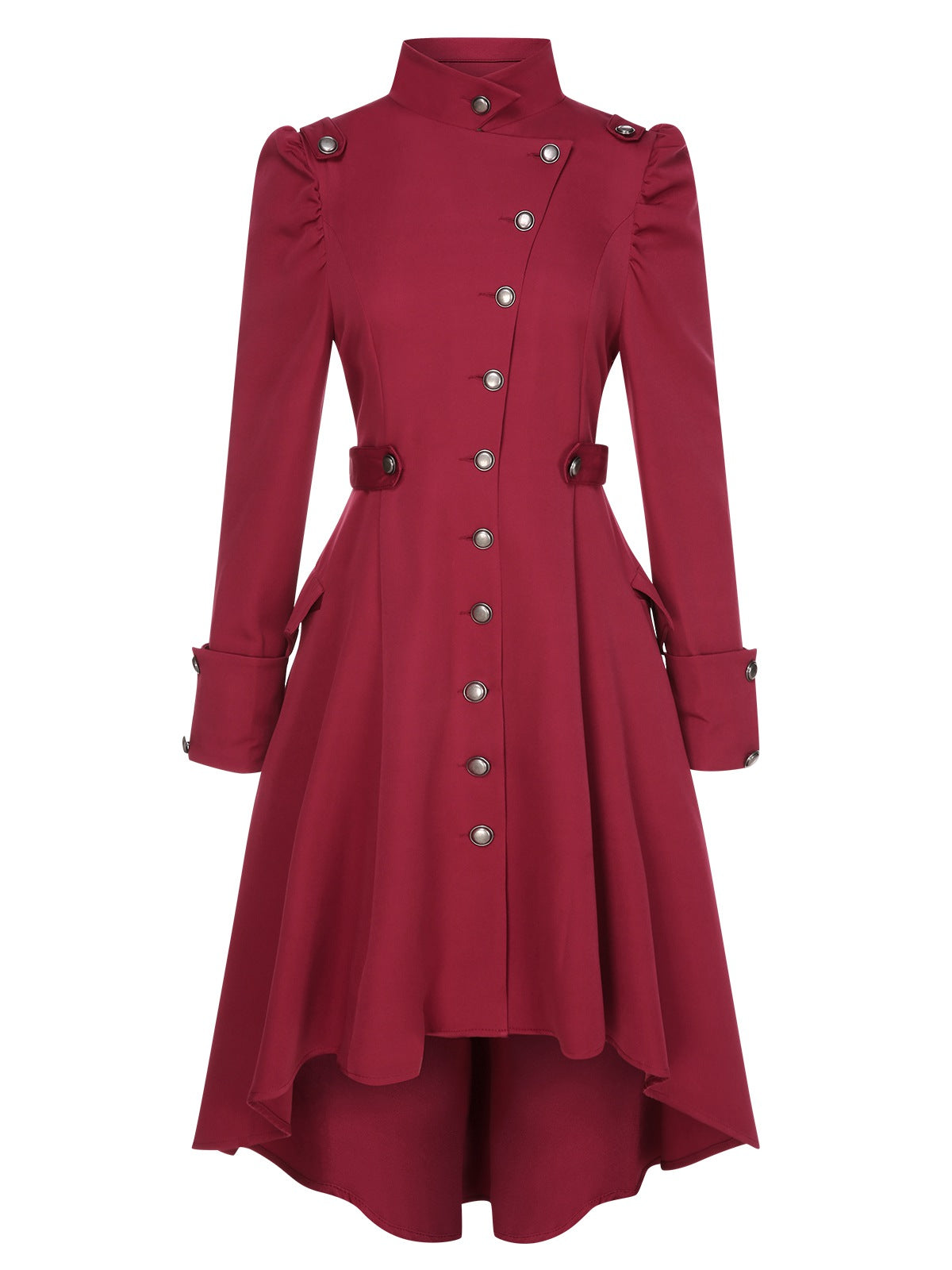 Fabiana - Coat with High Collar and Buttons
