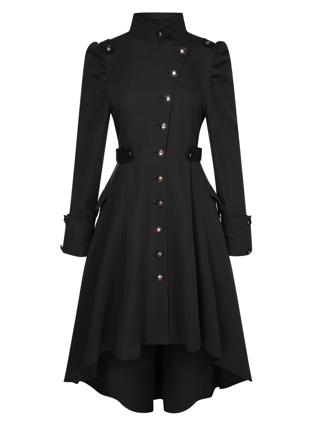 Fabiana - Coat with High Collar and Buttons