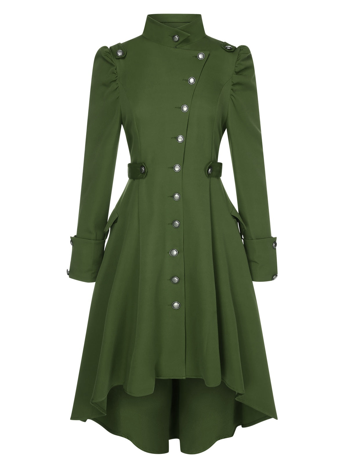 Fabiana - Coat with High Collar and Buttons
