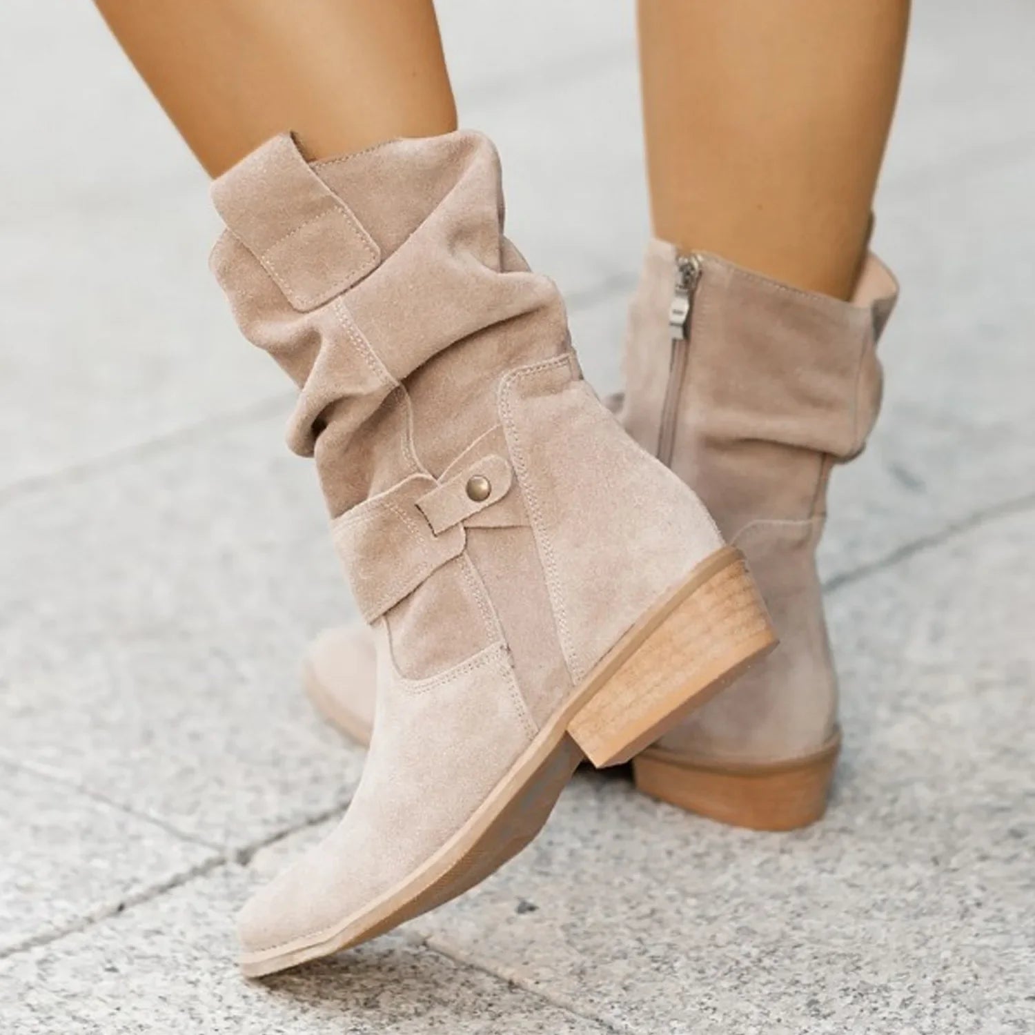 Else | Suede Ankle Boots