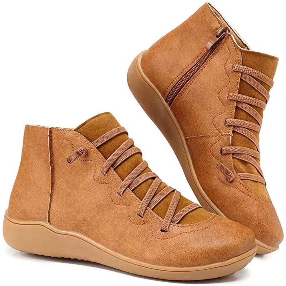 Savina - Women's Vintage Lace-Up Boots
