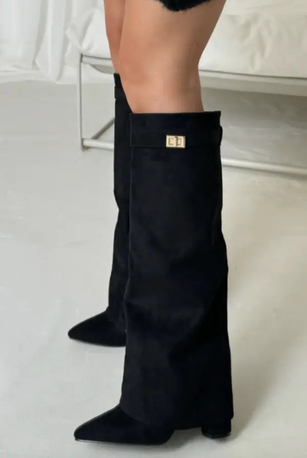 Women's Elegant Tall Boots - Refined Silhouette With All-day Comfort For Stylish Everyday Wear