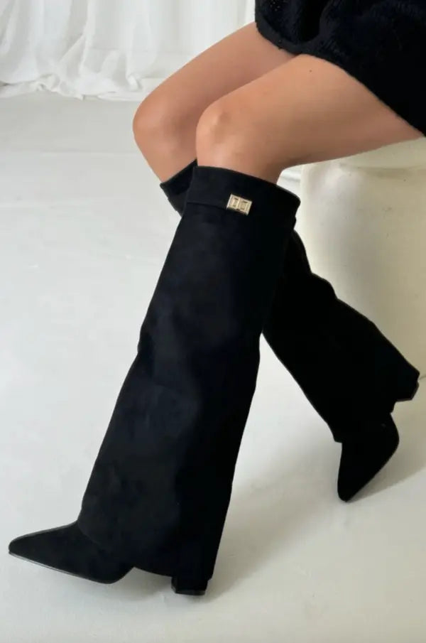 Women's Elegant Tall Boots - Refined Silhouette With All-day Comfort For Stylish Everyday Wear