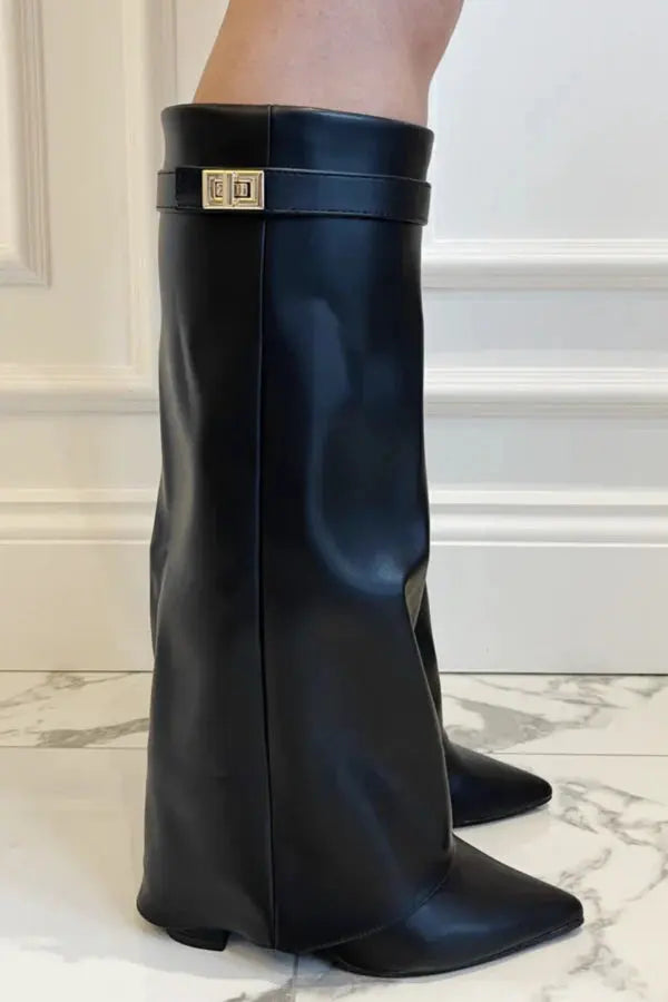 Women's Elegant Tall Boots - Refined Silhouette With All-day Comfort For Stylish Everyday Wear