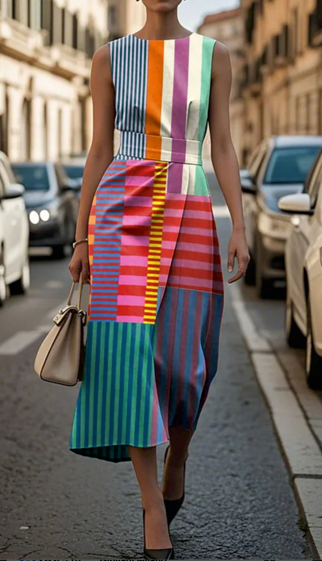 Vera – Printed Sleeveless Dress
