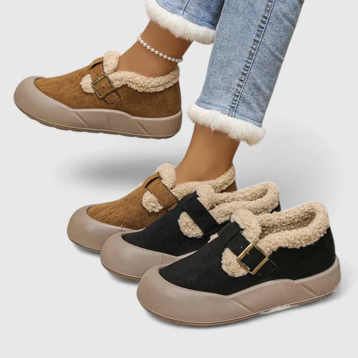 Selene | Women Casual Buckle Slip On Shoes