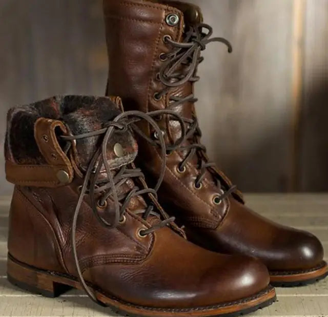 Women's Leather Boots With A Flexible Fit And Soft Lining – Comfortable Boots For Fall, Winter, Everyday Wear, And Leisure